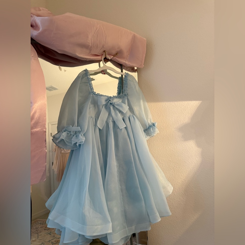 Selkie blue Water Baby Shabby Chic Dress